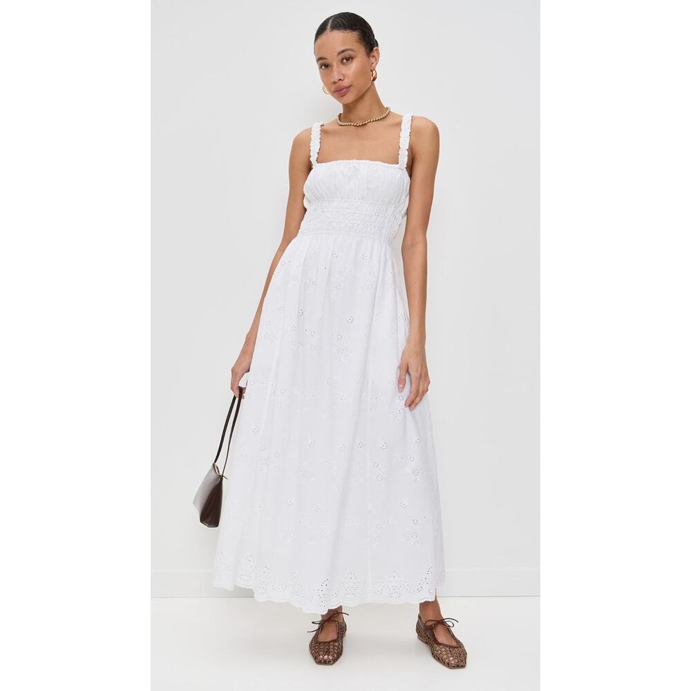 La Maregold The June Dress - XS - Cloud White Eyelet